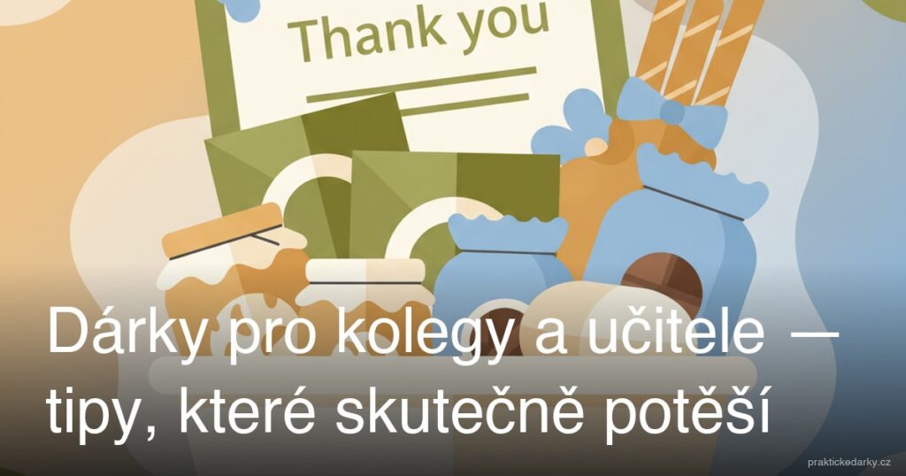 Dárky pro kolegy a učitele — tipy, které skutečně potěší