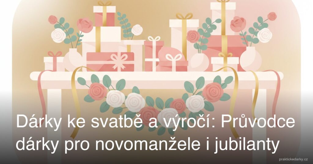 Dárky ke svatbě a výročí: Průvodce dárky pro novomanžele i jubilanty
