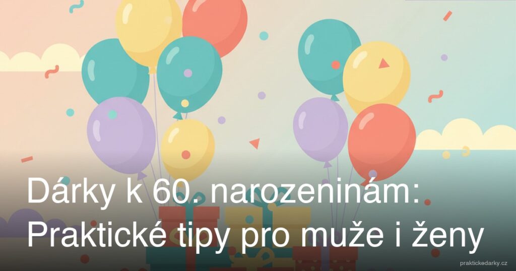 Dárky k 60. narozeninám: Praktické tipy pro muže i ženy