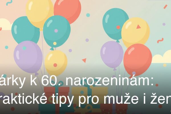 Dárky k 60. narozeninám: Praktické tipy pro muže i ženy