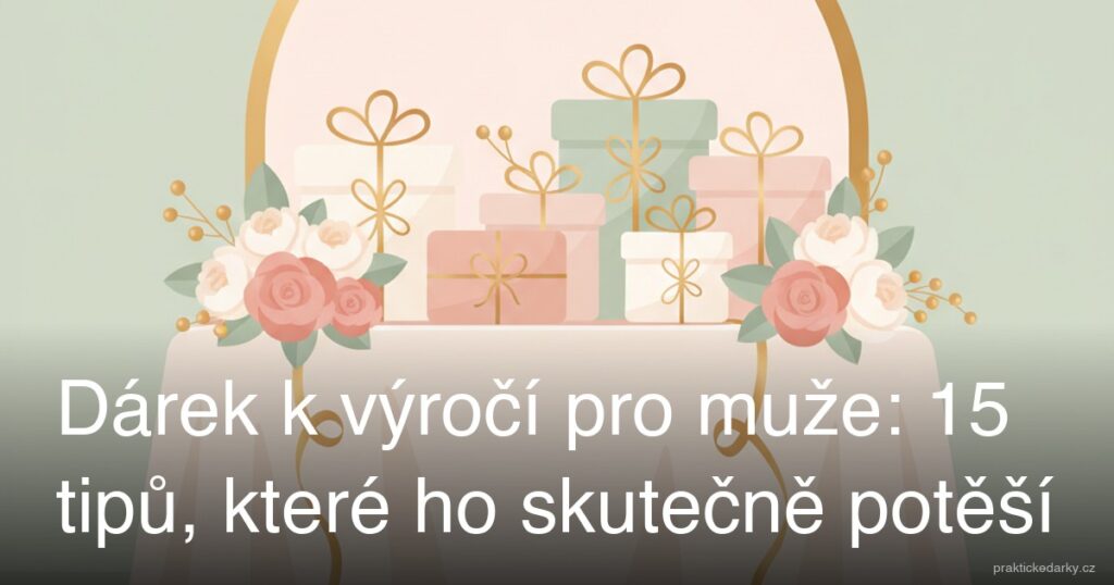 Dárek k výročí pro muže: 15 tipů, které ho skutečně potěší