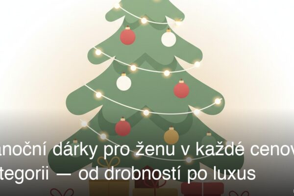 Vánoční dárky pro ženu v každé cenové kategorii — od drobností po luxus