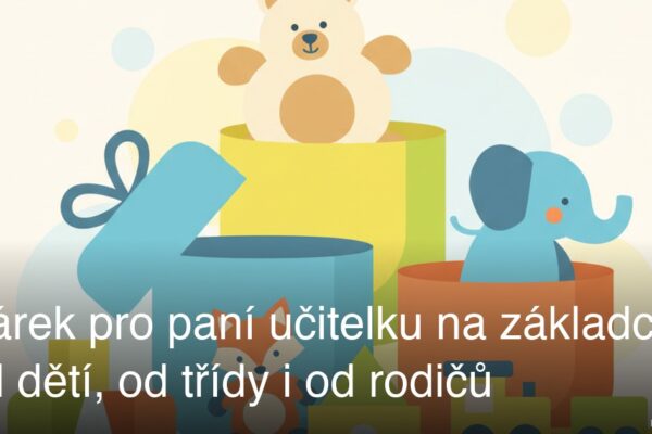 Dárek pro paní učitelku na základce: od dětí, od třídy i od rodičů