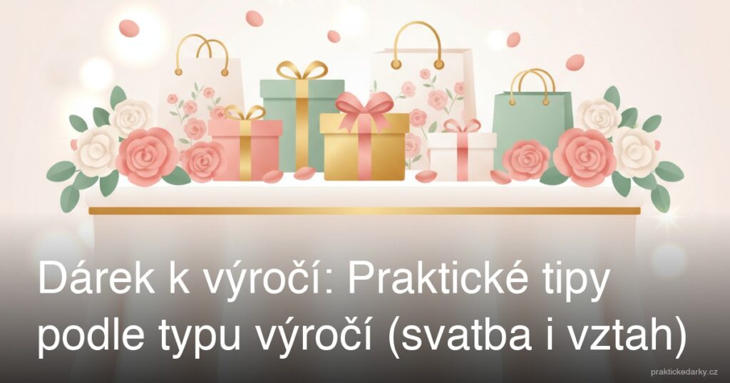 Dárek k výročí: Praktické tipy podle typu výročí (svatba i vztah)